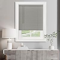 Vista 1 de Mini Persiana Sin Cables con Filtro de Luz - 52 Pulgadas de Ancho, 64 Pulgadas de Largo, Tamaño de Lámina de 1" - Gris - Persianas Horizontales Sin