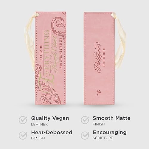 Miniatura 102 de Christian Art Gifts - Separador de piel sintética con cinta de satén y verso bíblico inspirador para mujeres y hombres, Marrón - Proverbios 31 Mujer