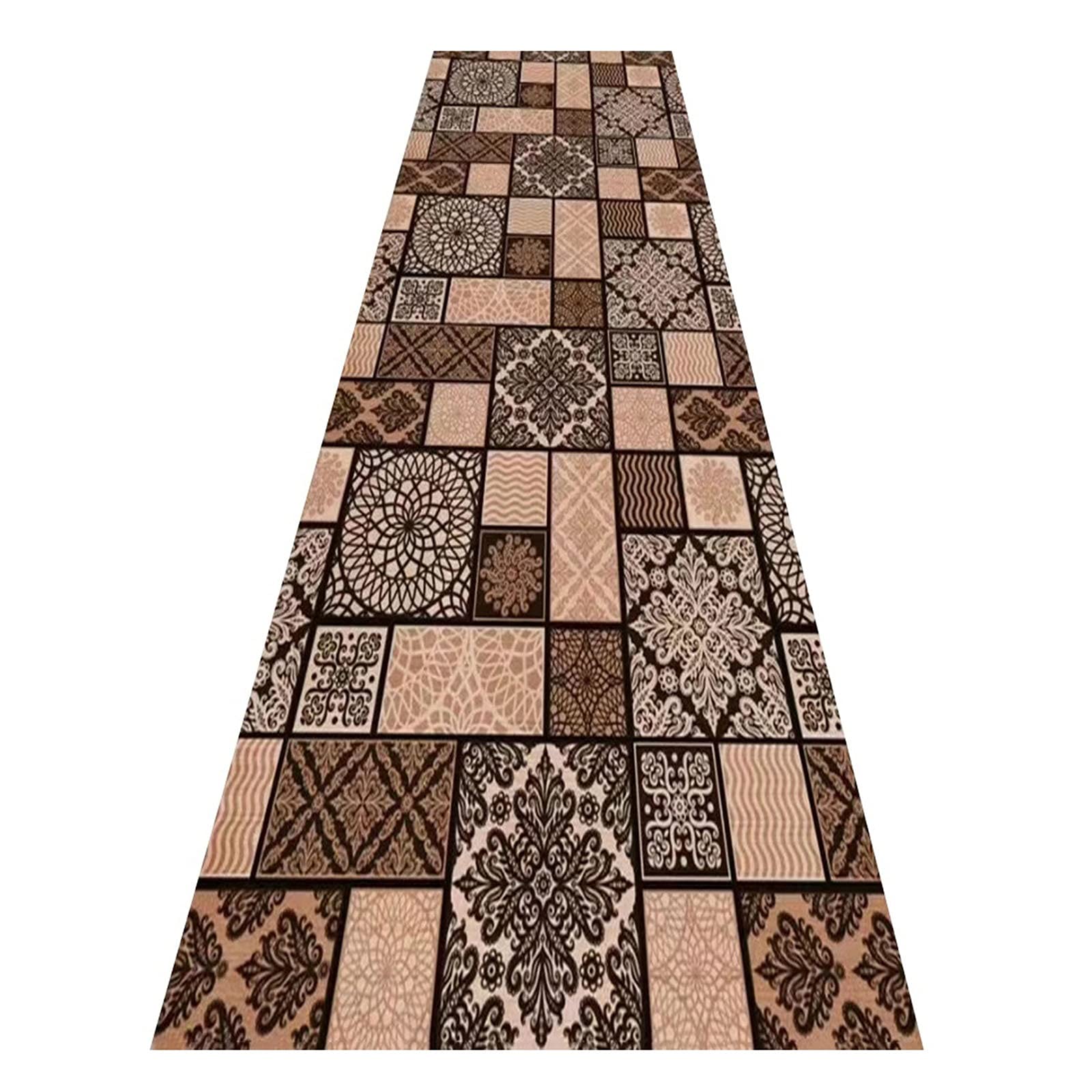 Tapis couloir grand passage contemporain et tapis d'entrée sur mesure 0.6x2m