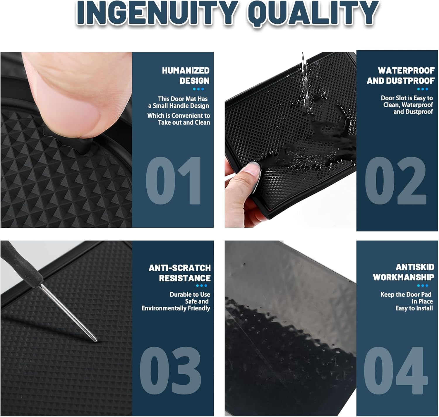 2025 2026 Tucson Door Slot Mats for 2026 Hyundai Tucson Accessories 15PCS/Sets Anti-Slip Interior Mats Cup Holder Inserts Center Console Liner Compatible with 2025 2026 Hyundai Tucson - Image 6