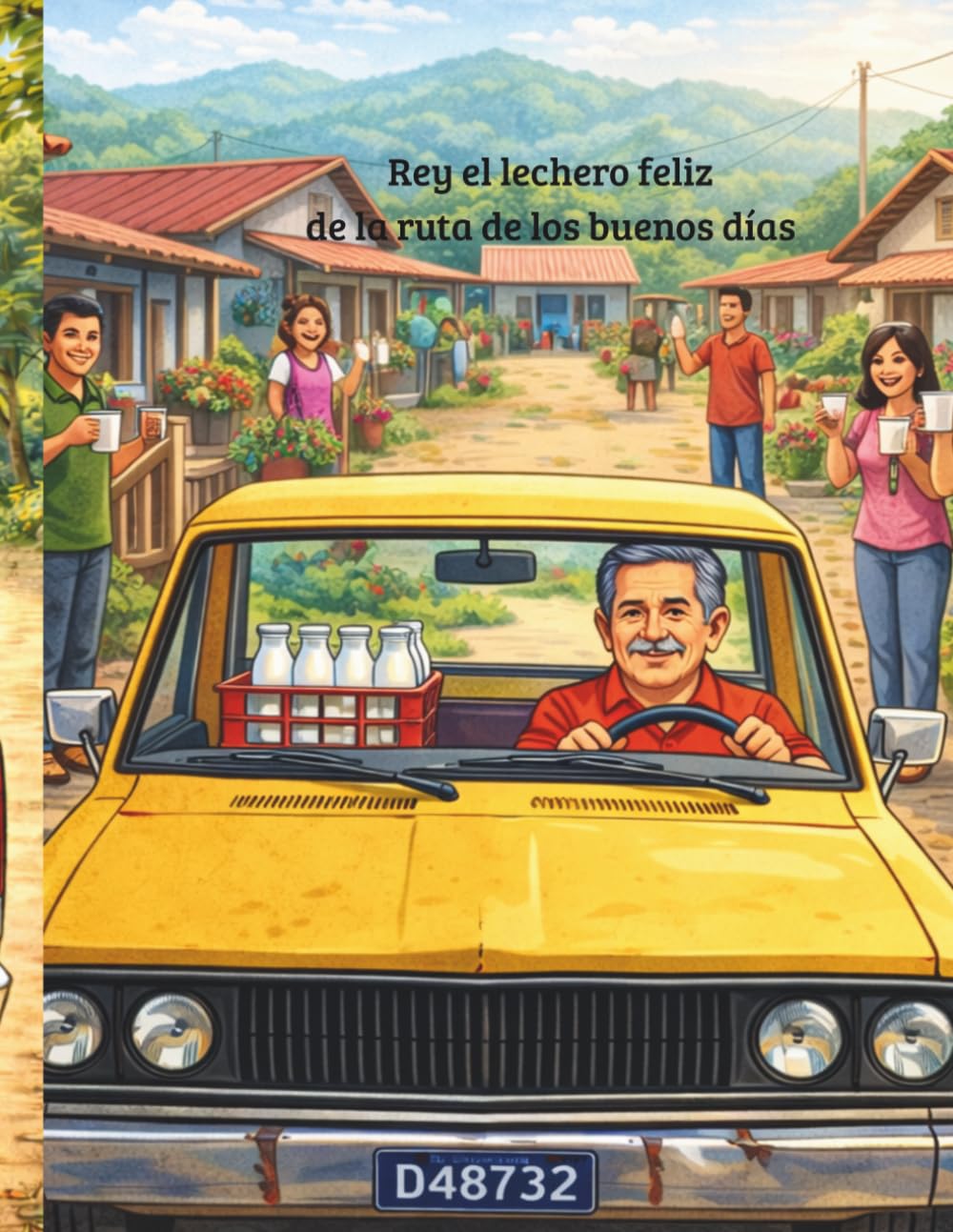 Rey el lechero feliz de la ruta de los buenos días