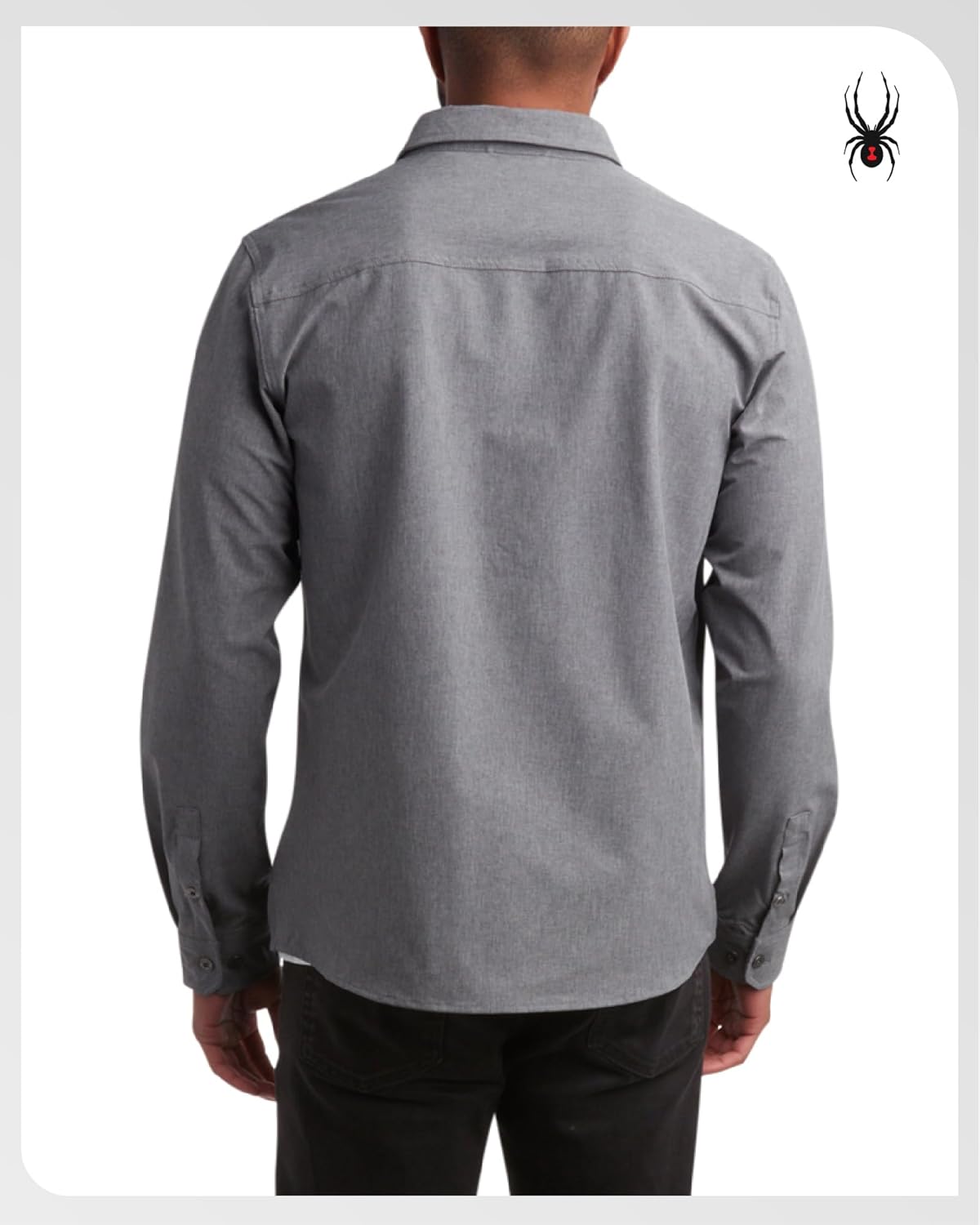 Spyder Mens Button Down Shirt Jacket - Performance Long Sleeve Shirt Jacket for Men - Casual Collared Mens Button Up Shirts - Image 6