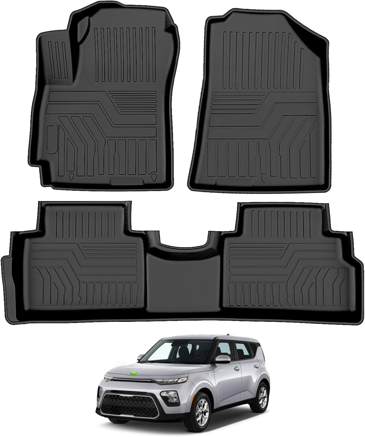 Buy 1 get 1 T TGBROS Custom Fit for Car Floor Mats Kia Soul 2020 2021 2022 All-Weather Floor Mat Liners Front & Rear Row Full Set Liner Non-Slip TPE Odourless Buy 1 get 1 T TGBROS Custom Fit for Car Floor Mats Kia Soul 2020 2021 2022 All-Weather Floor Mat Liners Front & Rear Row Full Set Liner Non-Slip TPE Odourless
