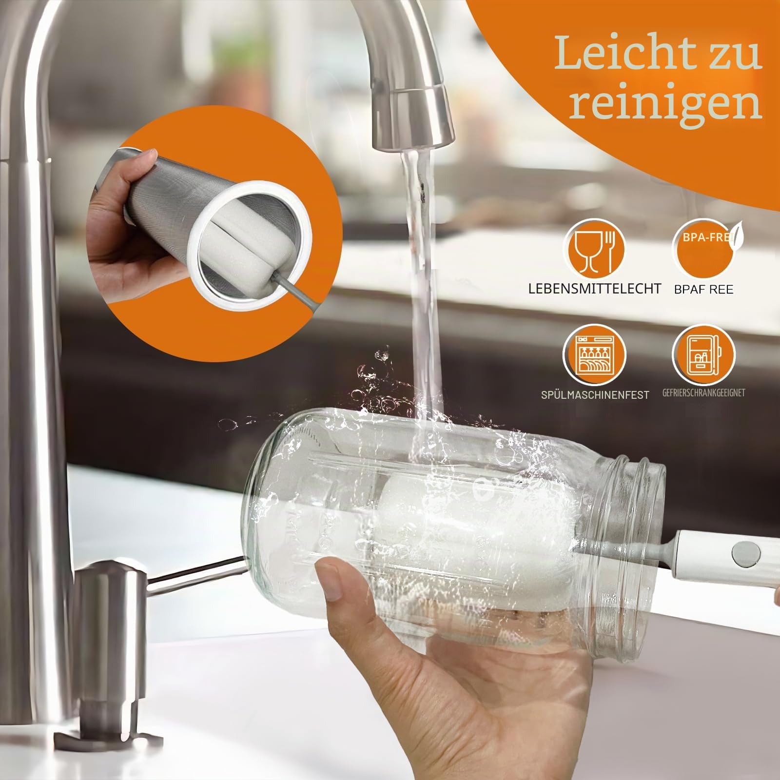 Kaltgebrüh-Kaffeemaschine mit grauer Abdeckung, 800 ml Glaskaraffe mit Edelstahlfilter, luftdichter Deckel