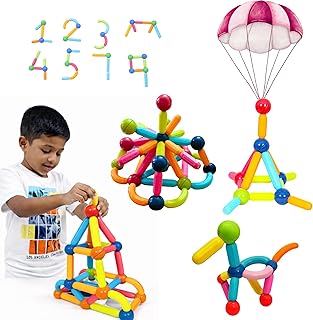 Grow Mount Magnetic Sticks and Balls Building Blocks for Kids | STEM Educational Toys for Boys & Girls Age 3+ | Magnet Toy Price In India