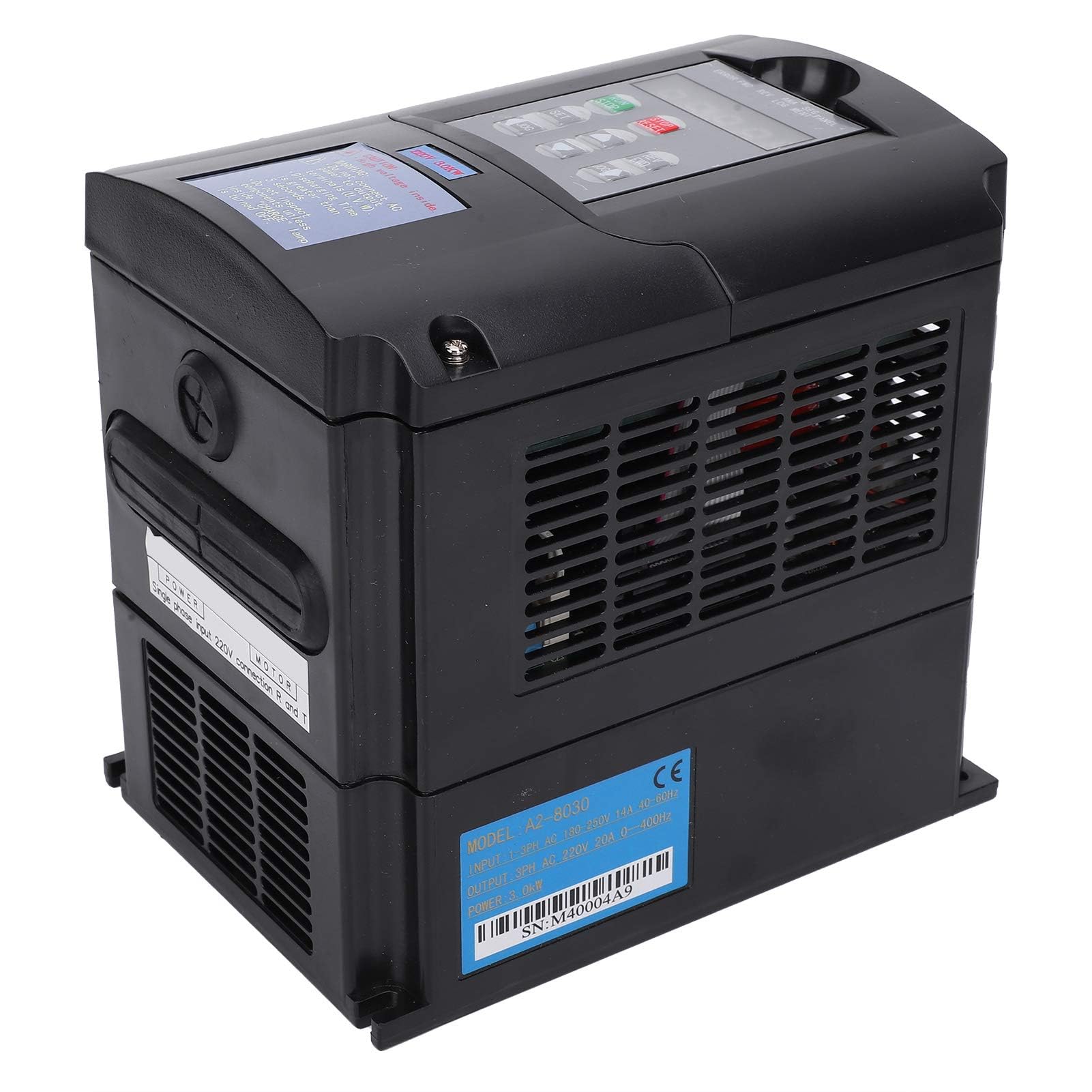 A2-8030 Inverter variabile 3KW da ingresso monofase o trifase a trifase per uso industriale, inverter da AC180-250V a 220V per controllo velocità motore