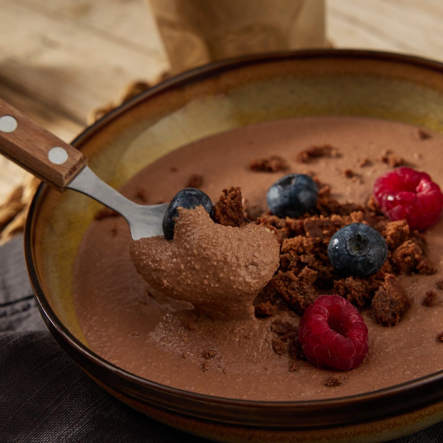 Prozis Oatmeal Avena Integrale 1000 g - gusto Brownie - 3