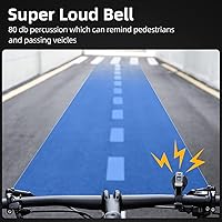 Vista 2 de ROCKBROS Timbre de Bicicleta Clásico Campana de Bicicleta para Bicicleta de Montaña para Adultos con Sonido Fuerte y Compatible con Manillar