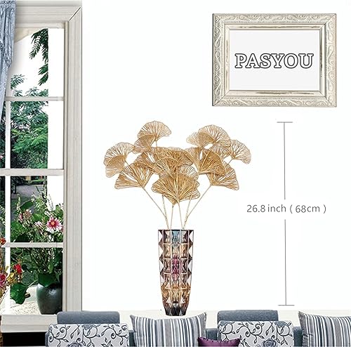 Miniatura 10 de Vid colgante falsas, plantas artificiales, hojas de plástico, plantas de hiedra de vid sintética, para interiores y exteriores, jardín, oficina,