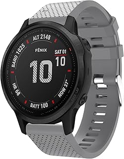 KingFan Easy Fit 20mm Silicone Watch Band Watch Pulseira for Garmin Fenix 7S/Fenix 7S pro/Fenix 7S Solar/Fenix 7S Sapphire Solar/instinct 2S/ Fenix 6S/ Fenix 6S Pro/Fenix 6S