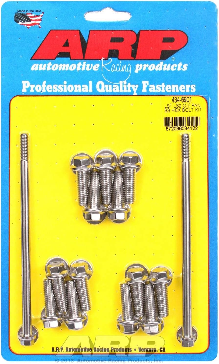 ARP 4346901 6Point Stainless Steel Oil Pan Bolt Kit for