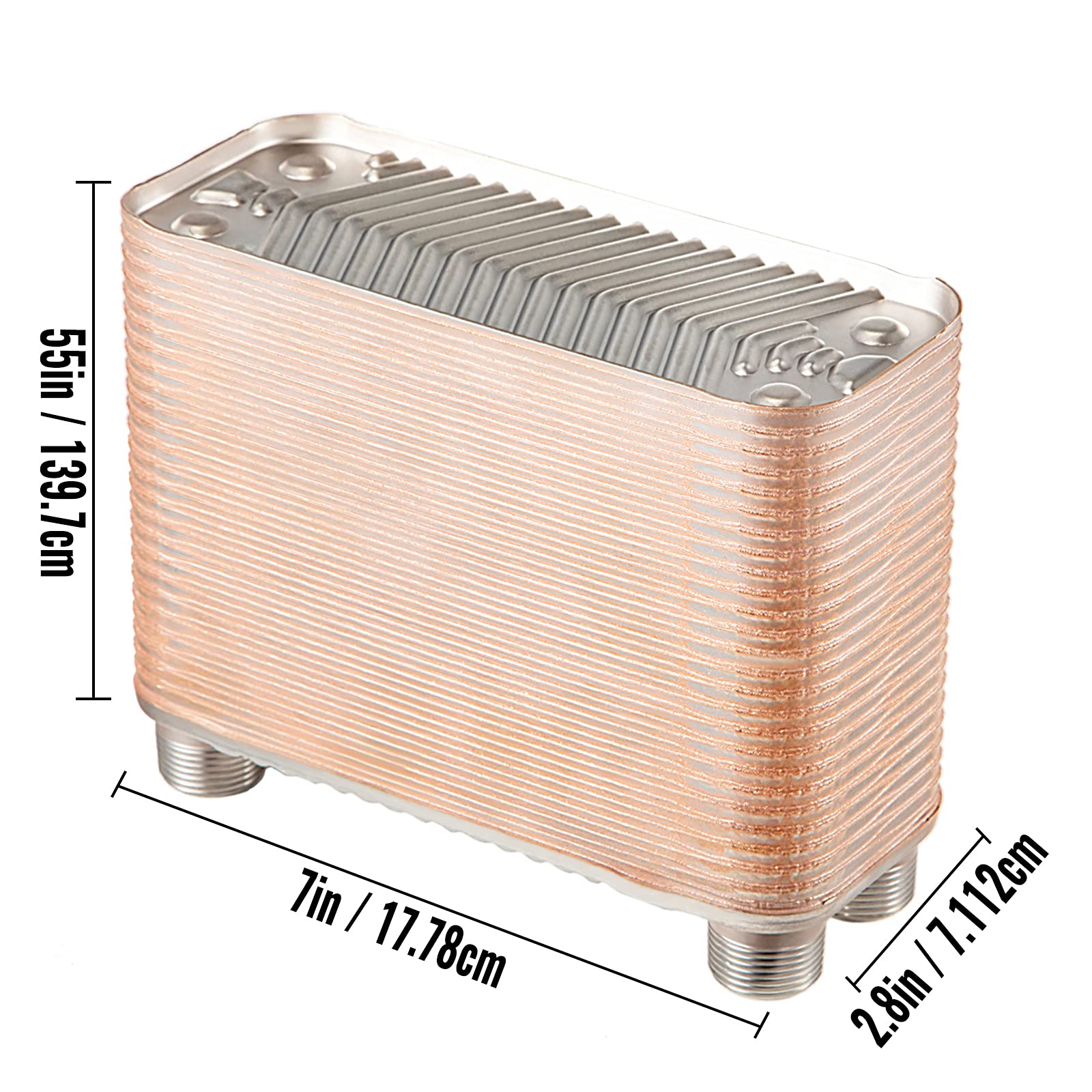 FORAVER 50 Plates Heat Exchanger b312a50 Stainless Steel Heat