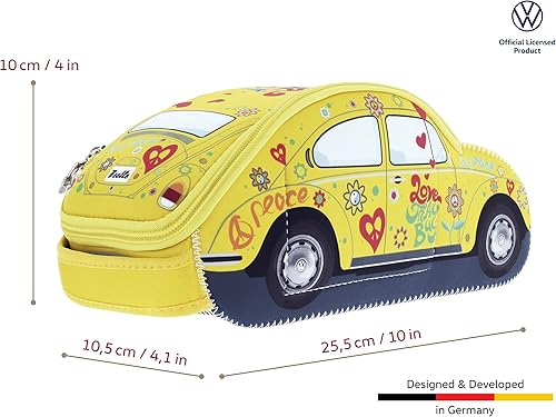 Miniatura 8 de BRISA VW Collection  Volkswagen Beetle Car Bug 3D neopreno bolsa universal  maquillaje viajes bolsa de cosméticos neoprenoflor