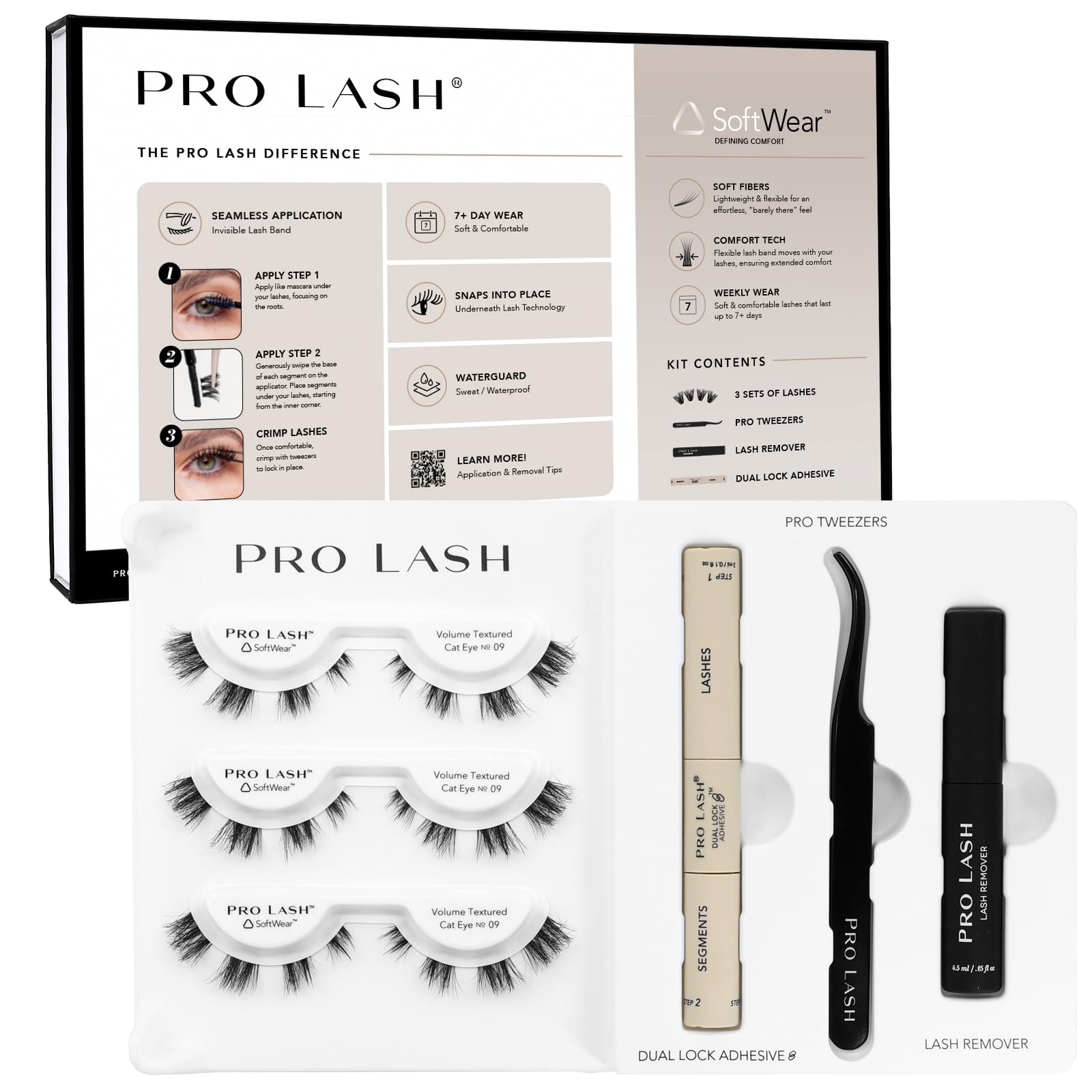 Pro Lash SoftWear Black Lash Cluster Starter Kit