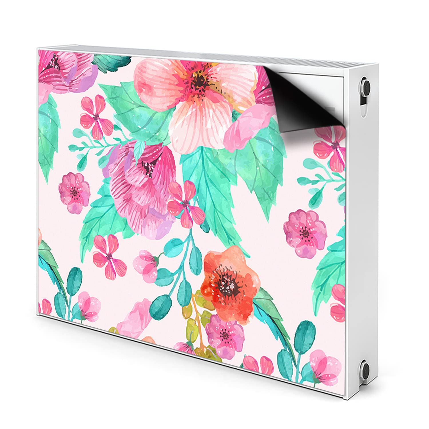 Couverture Magnétique Premium Belle Flore Rose pour Cache Radiateur