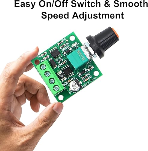 Miniatura 5 de RioRand Bajo voltaje DC 1.8v 3v 5v 6v 12v 15V controlador de velocidad del motor 2A PWM 2PCS