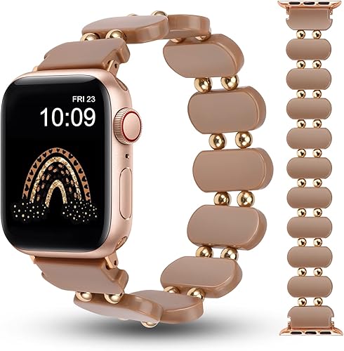 Minyee Compatible con correas de reloj Apple Watch de resina de 1.614, 1.575, 1.496, 1.732, 1.772 pulgadas, 1.654 pulgadas, 1.732 pulgadas, 1.732