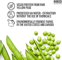 Vista 2 de Naked Nutrition - Proteína de chícharo aislado de granjas norteamericanas, 5 libras