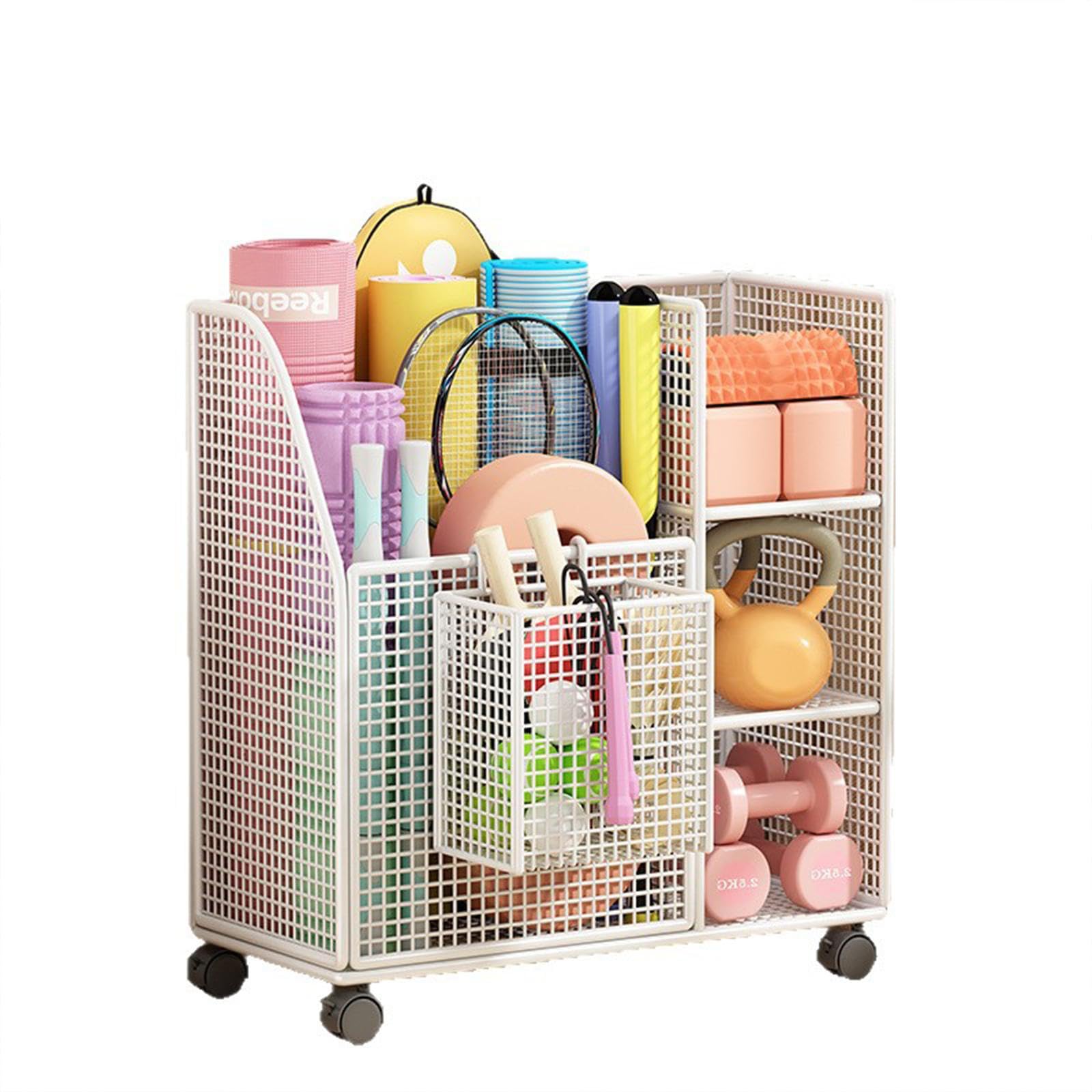 Yoga Mat Storage Rack Exercise Equipment Gym Rack Organizer Iron with Wheels|Sporting Goods | Fitness, Running & Yoga |Exercise Mats|1 Yoga Mat Stora Rack-picture-29
