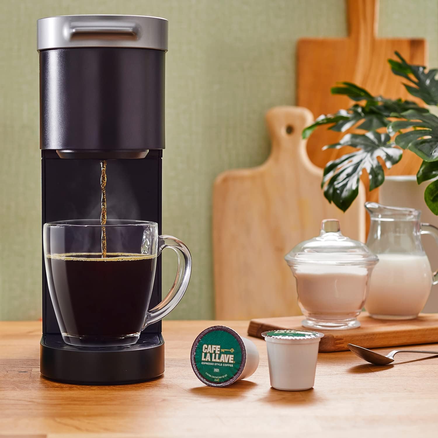 Cafe La Llave Espresso Coffee Pods - 24 Count - Recyclable Single-Serve Coffee Pods, Compatible with your K- Cup Keurig Coffee Maker (Including 2.0)