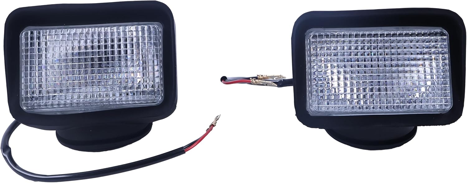 2PCS 6577801 Headlight Lamp Lens Compatible with Bobcat 773 7753 853 863 864 873 Skid Steer 337 341 425 428 430 435 E14 E16 E26 Excavators