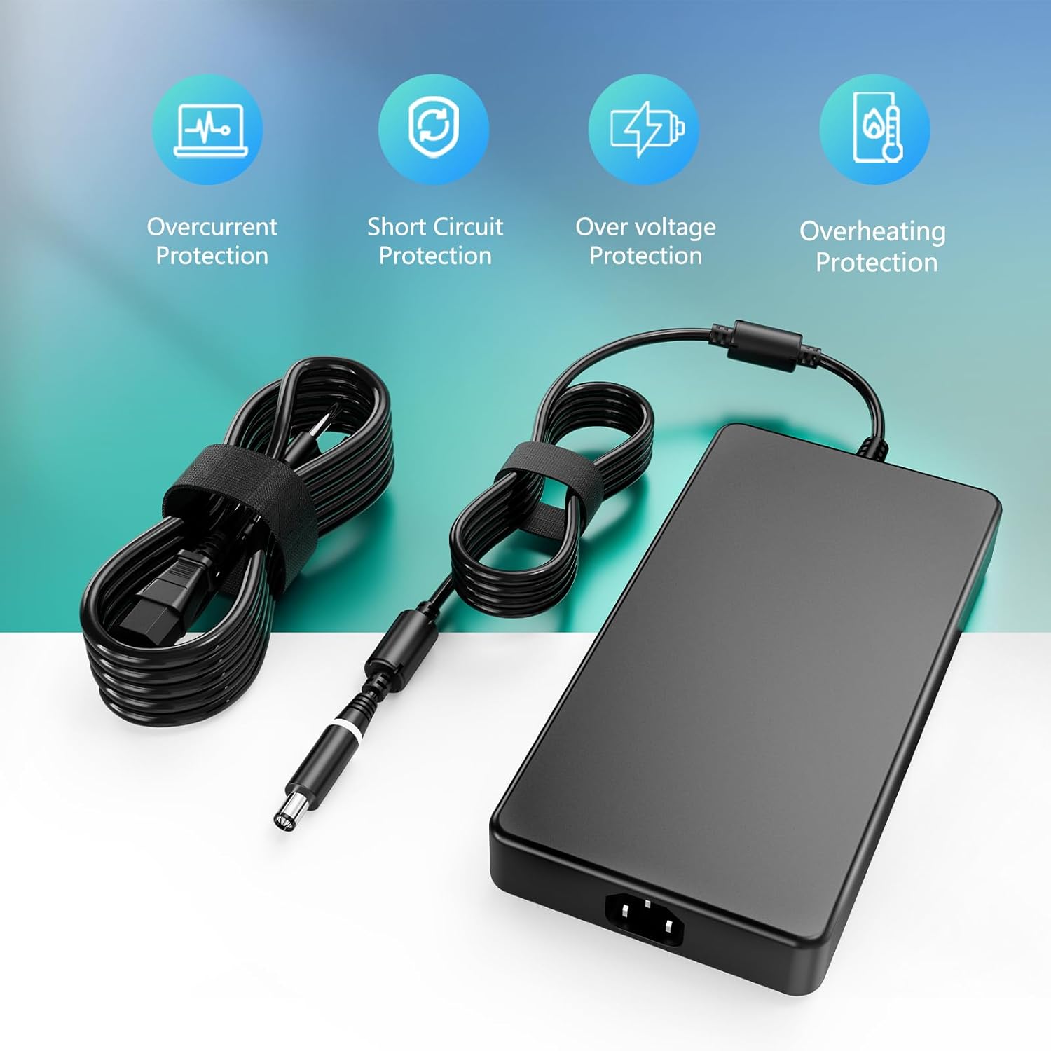 240W Charger Fit for Dell Alienware M15 17 15 R3 R4 R5 R2 13 M17 X51 M17X M18X G5 G7, Precision 7710 7540 M6400 M6500 M6700 M6800 J211H GA240PE1-00 AC Adapter Power Cord