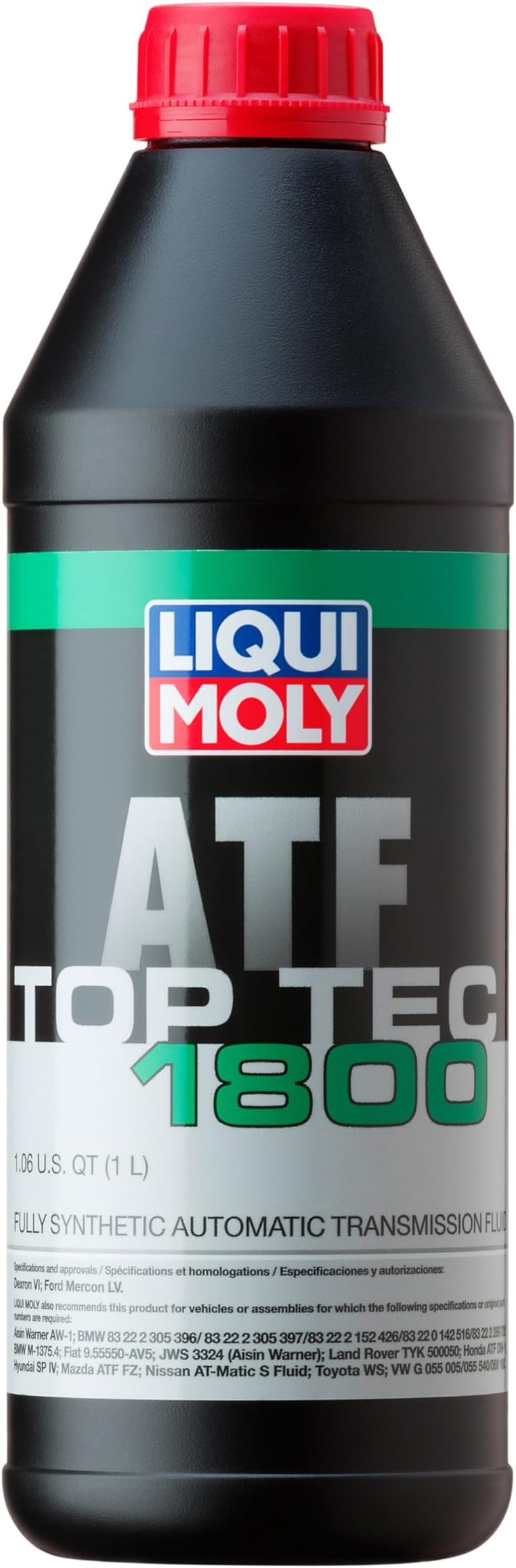 LIQUI MOLY Top Tec ATF 1800 | 1 L | Gear oil | Hydraulic oil | SKU: 20032