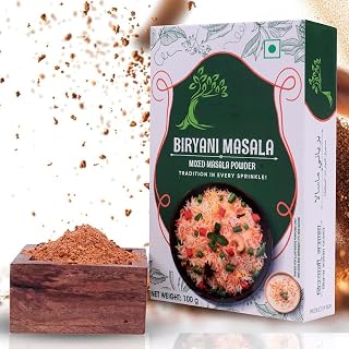 Biryani Masala Powder Best Rice Masaala for Veg & Non Veg | Hyderabadi Biryaani Restaurant Style Biryani Spice Mix Homemade Masaala for Rice-100 gm