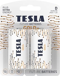 بطاريات دي جولد + من تيسلا - قطعتين