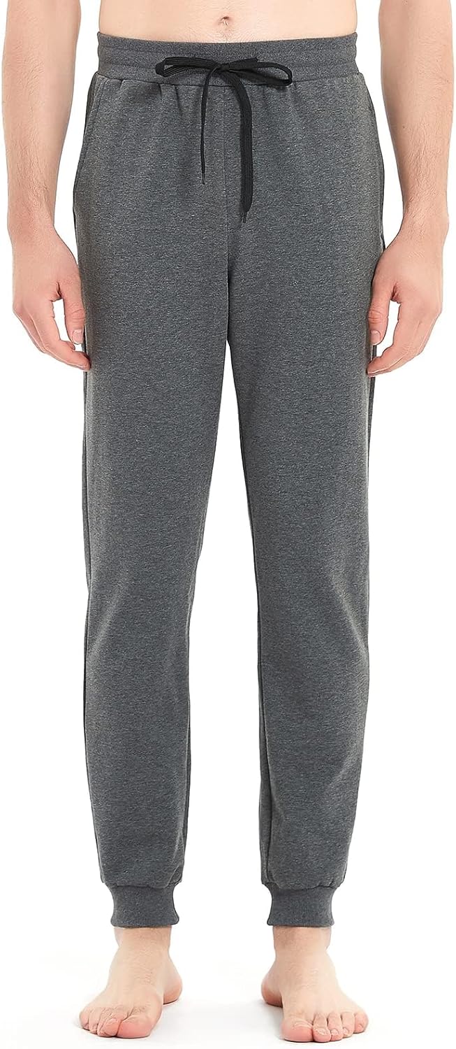 Idtswch 34/36/38/40 Long Inseam Mens Tall Sweatpants Fleece-Line Extra Long Joggers Pant with Zip Pockets - Image 7