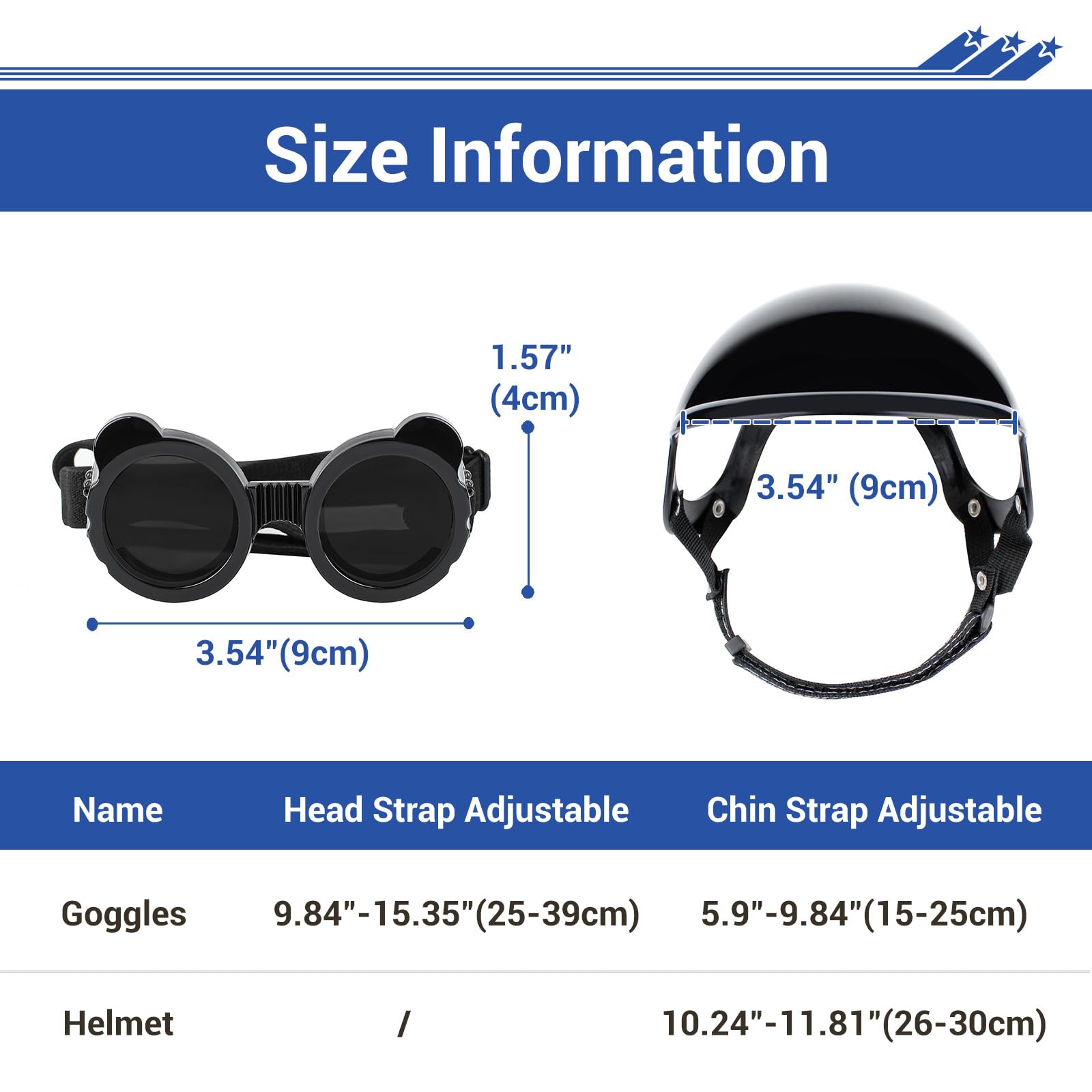 Occhiali da sole per cani di taglia extra piccola e casco per cani di taglia XS, 2 pezzi, occhiali da sole anti-UV, set di casco protettivo per gatti, chihuahua, protezione per testa e occhi