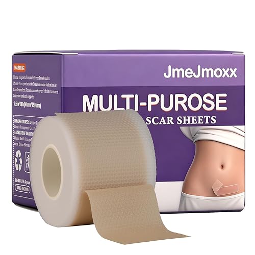 Miniatura 1 de Cinta de silicona para cicatrices (rollo de 1.6 x 59 pulgadas, rollo de 4.9 ft), láminas de silicona de grado médico para cicatrices quirúrgicas,