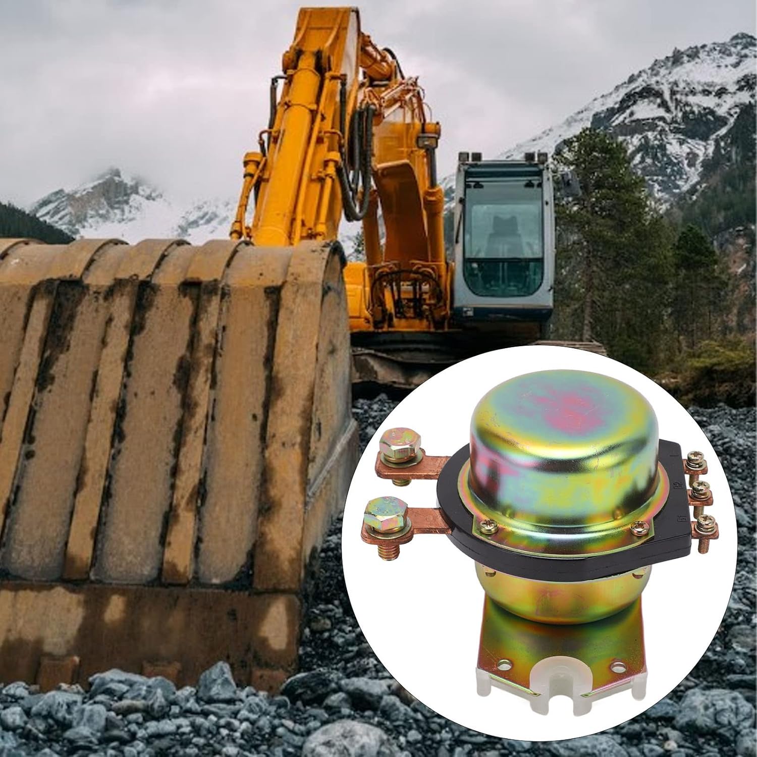 The Main Power Switch of 24v Battery Relay Switch Assembly for SK200 6E 24V