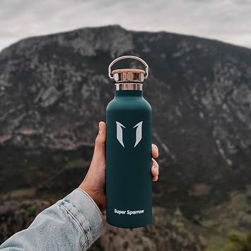 Sparrow Insulated Water Bottle W/Straw -Metal Water Bottles-500ml&750ml&1L