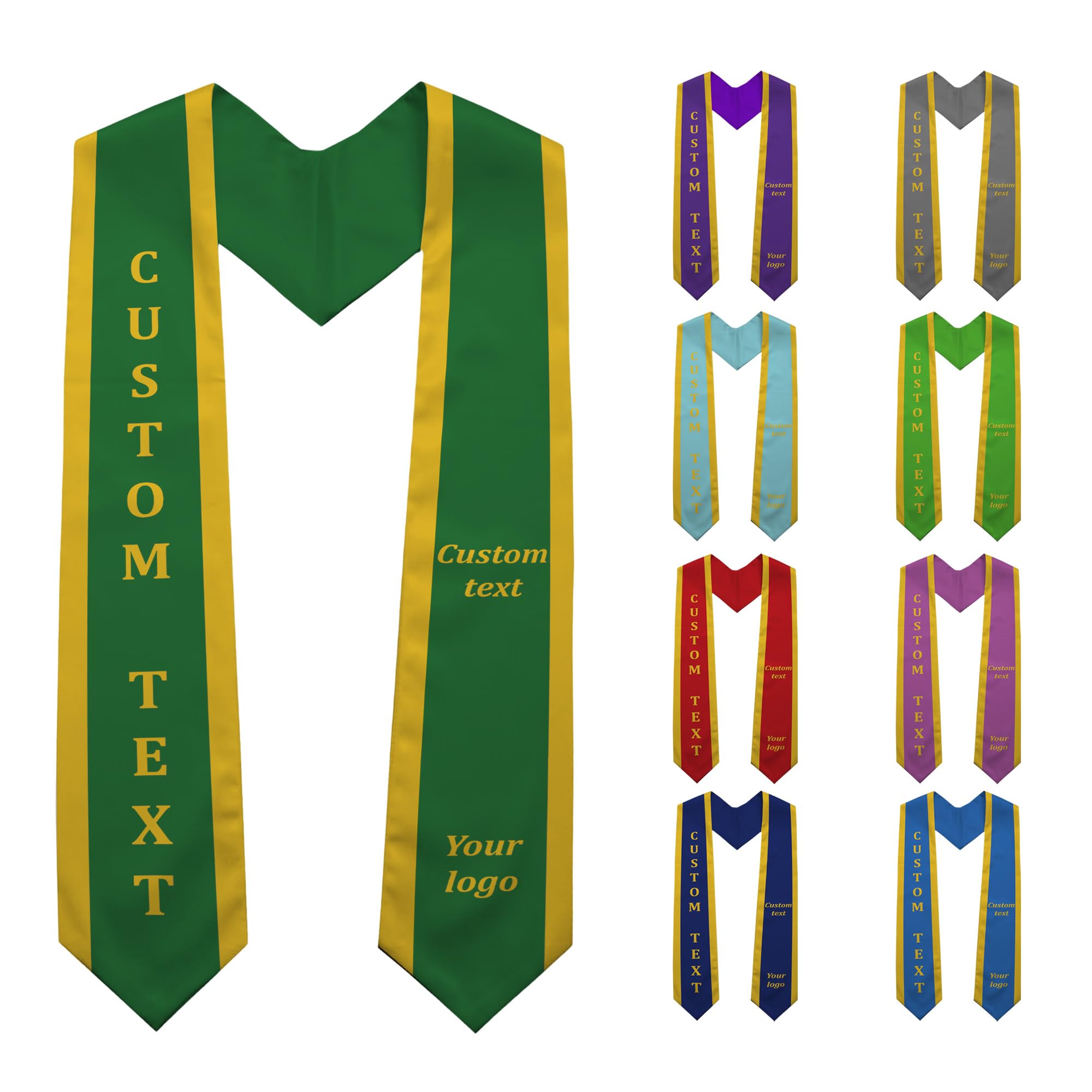 IWANTDIY Customize Graduation Stole Personalized Graduation Stole Class of 2025 Graduation Gifts, Custom Graduation Sash, Customized Sash
