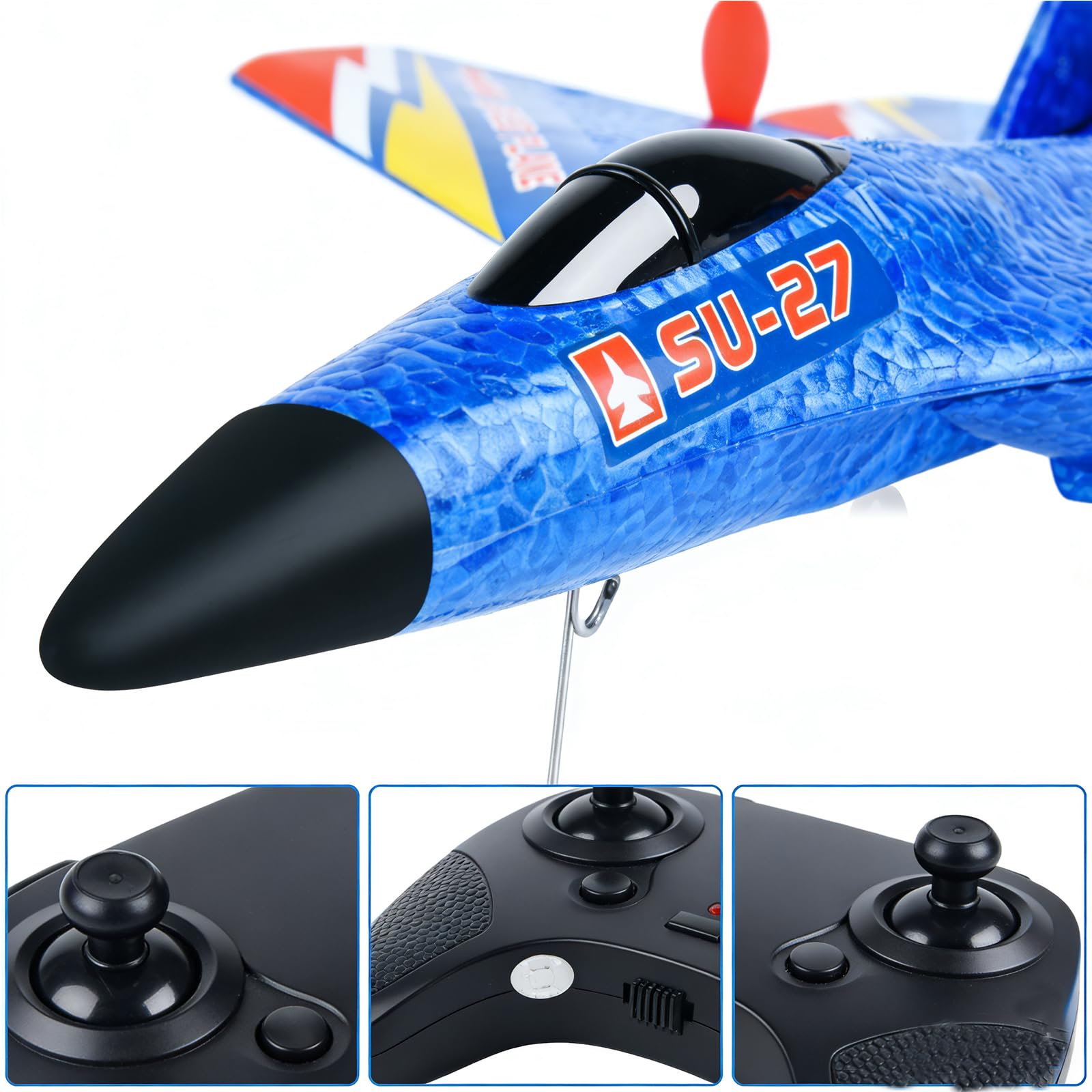 Amazon.com: RC Fighter Jet, SU-27 RC Fighter Jet，Remote Control