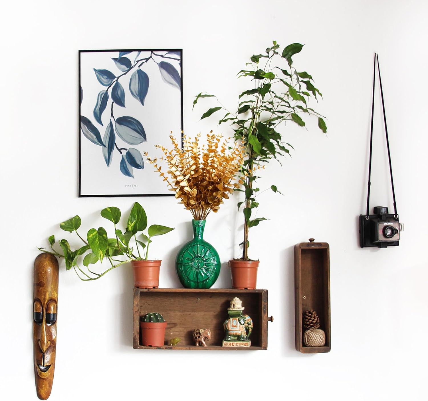 120 Pcs Gold Eucalyptus Stems Artificial Flowers Leaves Bulk Artificial Eucalyptus Stems 15 inch with Gold Wedding Decor for vase Bouquet Centerpiece Home Decoration