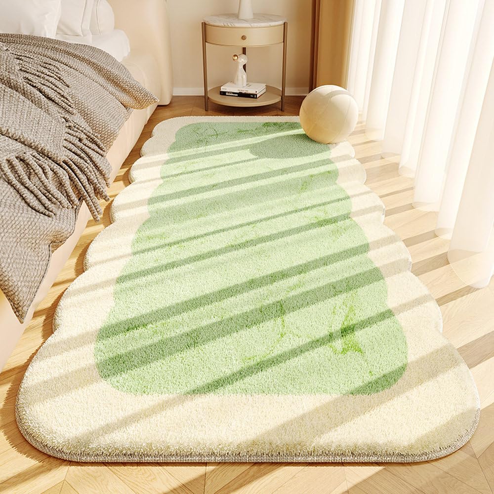 Tapis de chevet moelleux pour isoler le sol froid et réchauffer la chambre