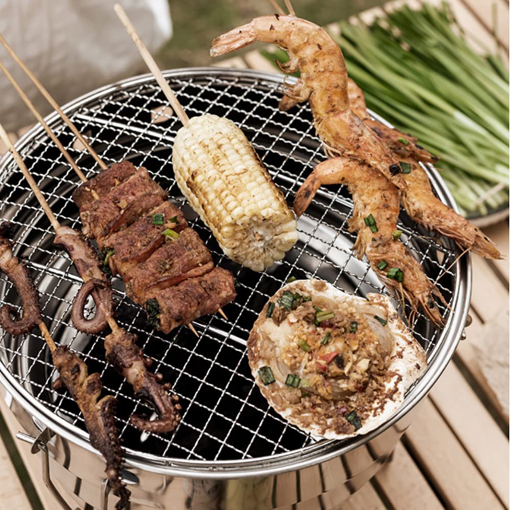 Amazon | バーベキューコンロ バーベキュー 簡単組立 コンロ 炭