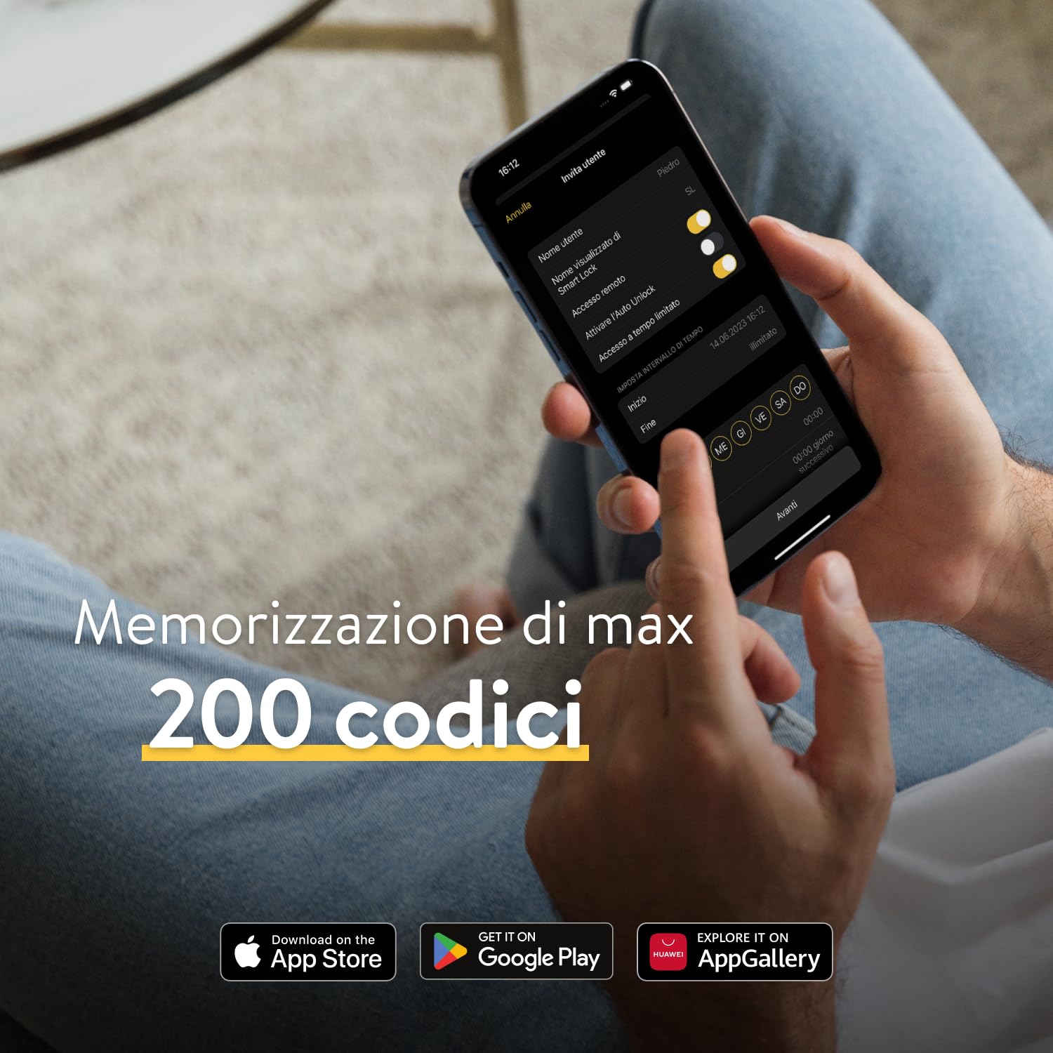 NUKI Keypad Serratura A Codice Accesso, Bluetooth, Apriporta Automatico, Serratura Elettronica, Accessorio Smart Per La NUKI Smart Lock, Accesso Tramite Codice, Serratura Smart, NUKI Smart Home