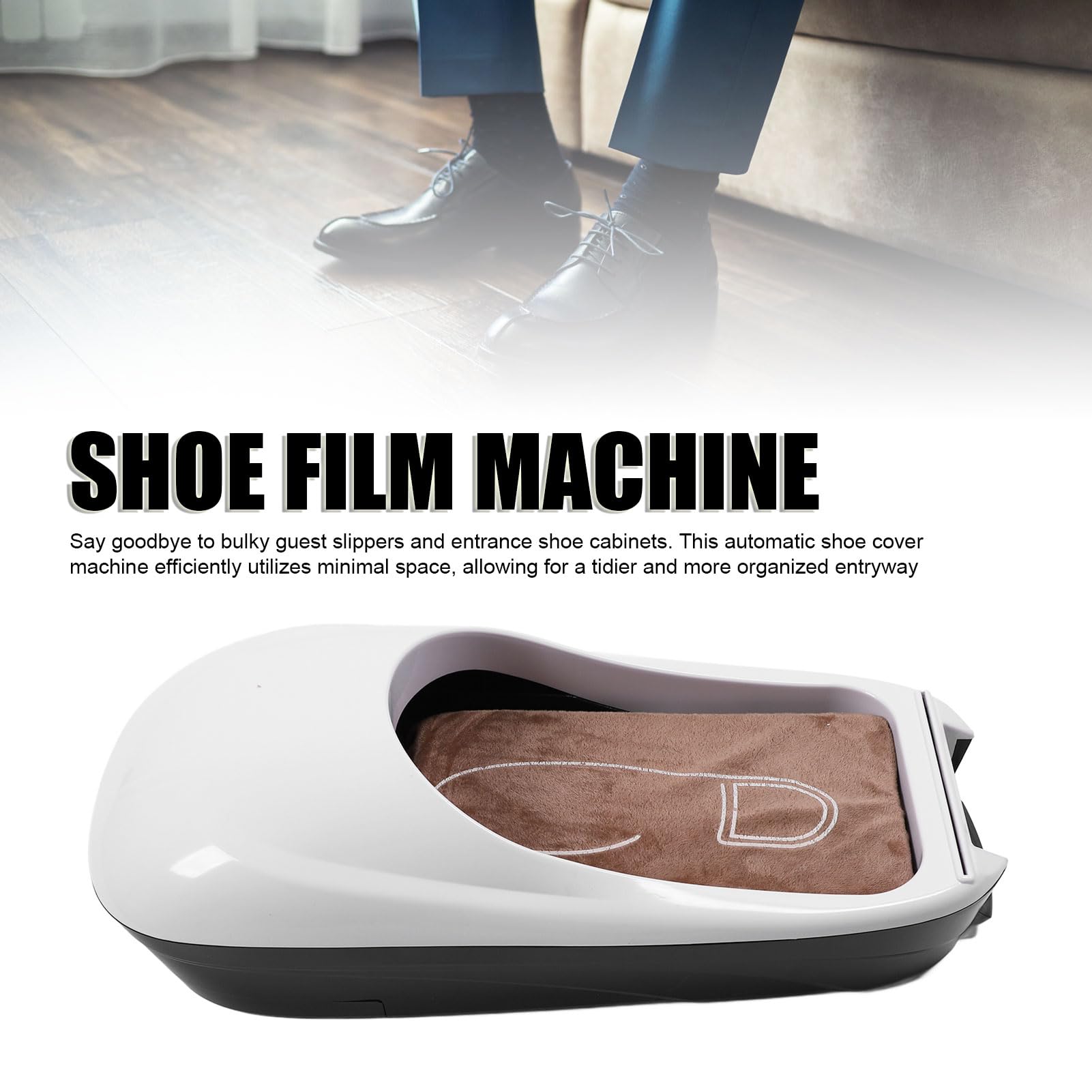 Copriscarpe Automatico Dispenser Automatico di Pellicola per Scarpe Ospite Protezione per Pavimento per Macchina Protezione per Pavimento per la Casa