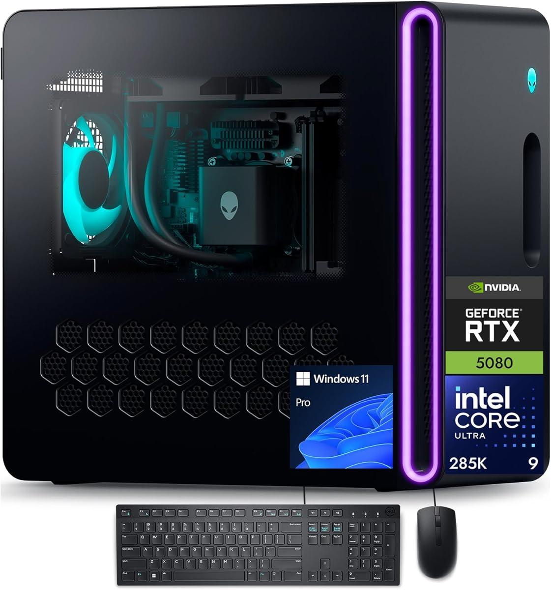 Dell Alienware Aurora R16 Gaming PC - NVIDIA RTX 5080 GDDR7 16GB(Beats RTX 4090) • Intel Ultra 9 285K(up to 5.7GHz) • Wi-Fi 7, Win11 Pro • 1000W Liquid Cooled (64GB DDR5 • 8TB SSD • 2TB HDD) : Electronics