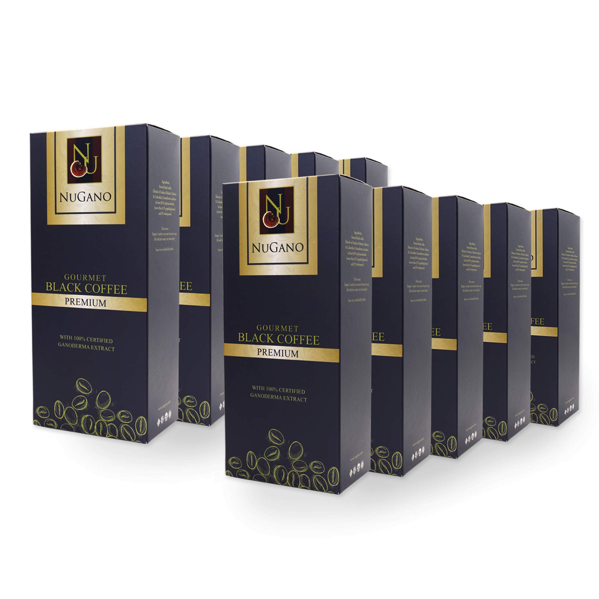 Amazon.com : Nugano Black Coffee Pack of 10 - 100% Certified