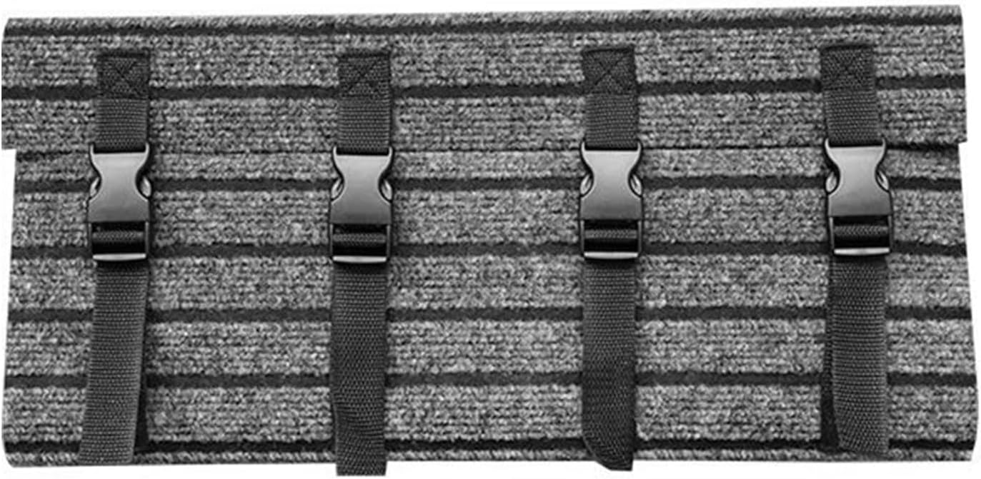 RV Step Covers, Adjustable Buckle RV Stair Pad, Double-Layer Non-Slip Deck Pad for Camping Car, Travel, Mobile Home, Polyester, 46x46cm, 1 Piece