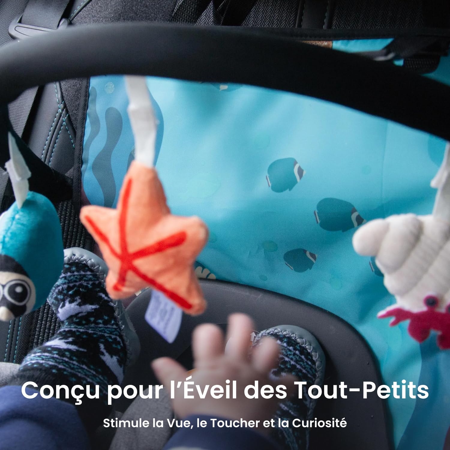 Arche d'Éveil Bébé pour Voiture, 0-6 Mois