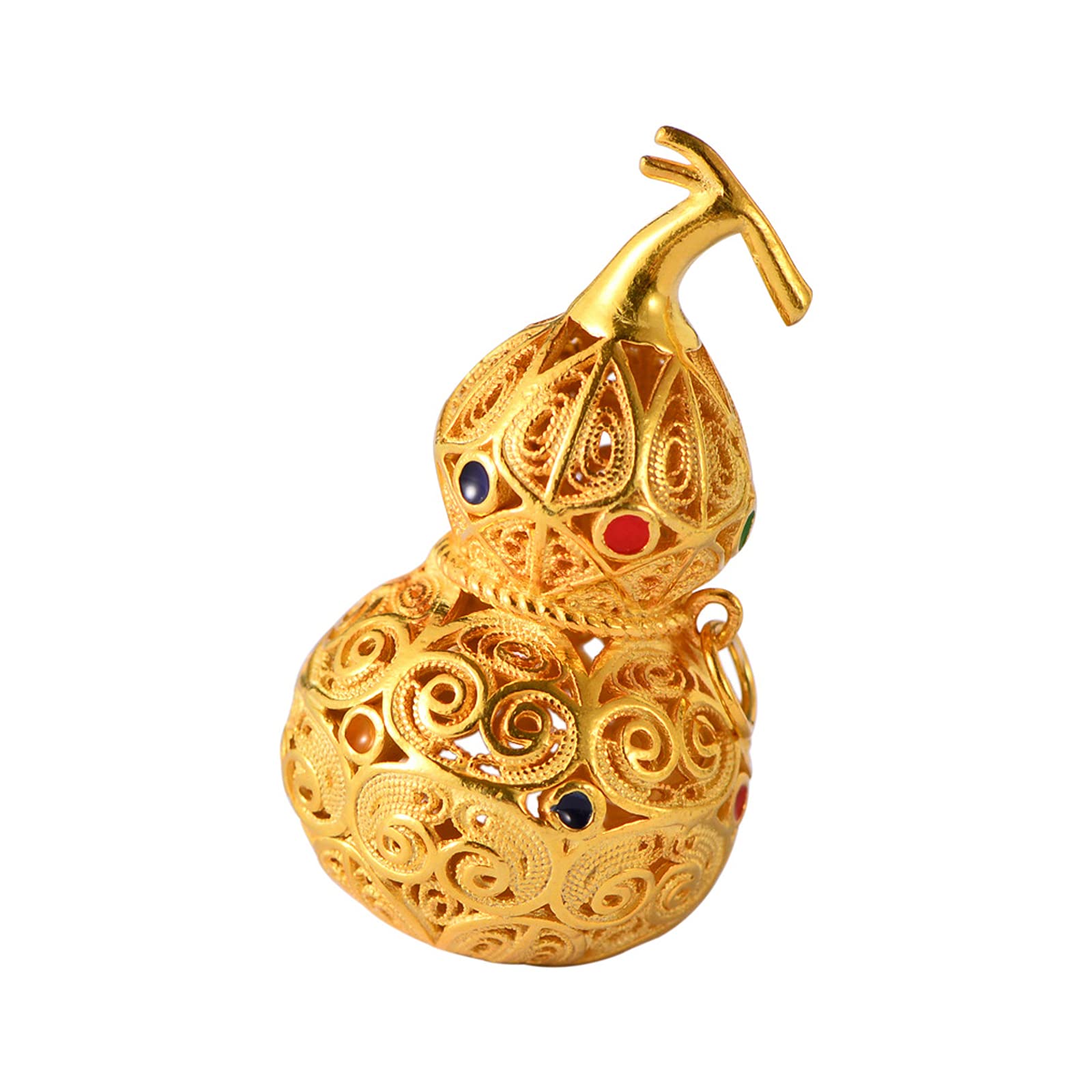 Pendentif en argent s990 gourde filigrane creux bijou ethnique