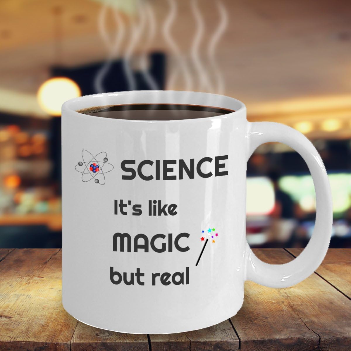 Science Physics coffee mug - Science it's like magic but real - scientist funny novelty gift accessories - unique 11oz ceramic tea cup present image 2