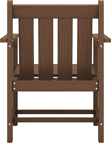 Miniatura 12 de SERWALL Juego de 3 piezas de sillas Adirondack para todo tipo de clima, con mesa auxiliar, material HDPE, muebles de patio al aire libre para
