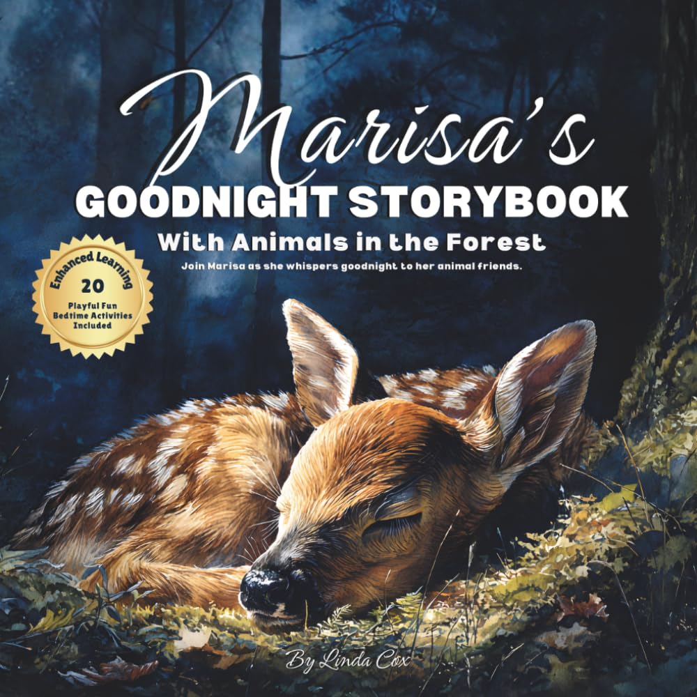 Marisa's Goodnight Storybook with Animals in the Forest: A Personalized Bedtime Book for Marisa | Plus: 20 Calming, Screen-Free Sleep Ideas
