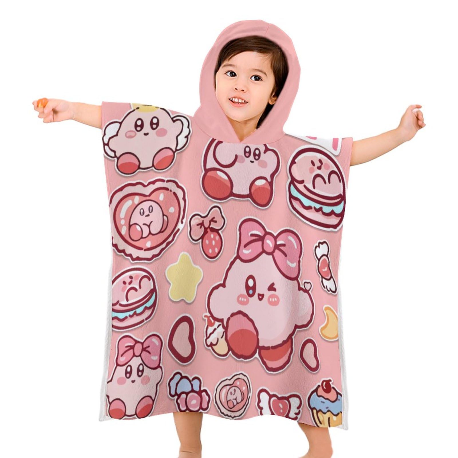 Amazon.co.jp: ベビーバスタオル キッズ 子供 星のカービィ フード付き